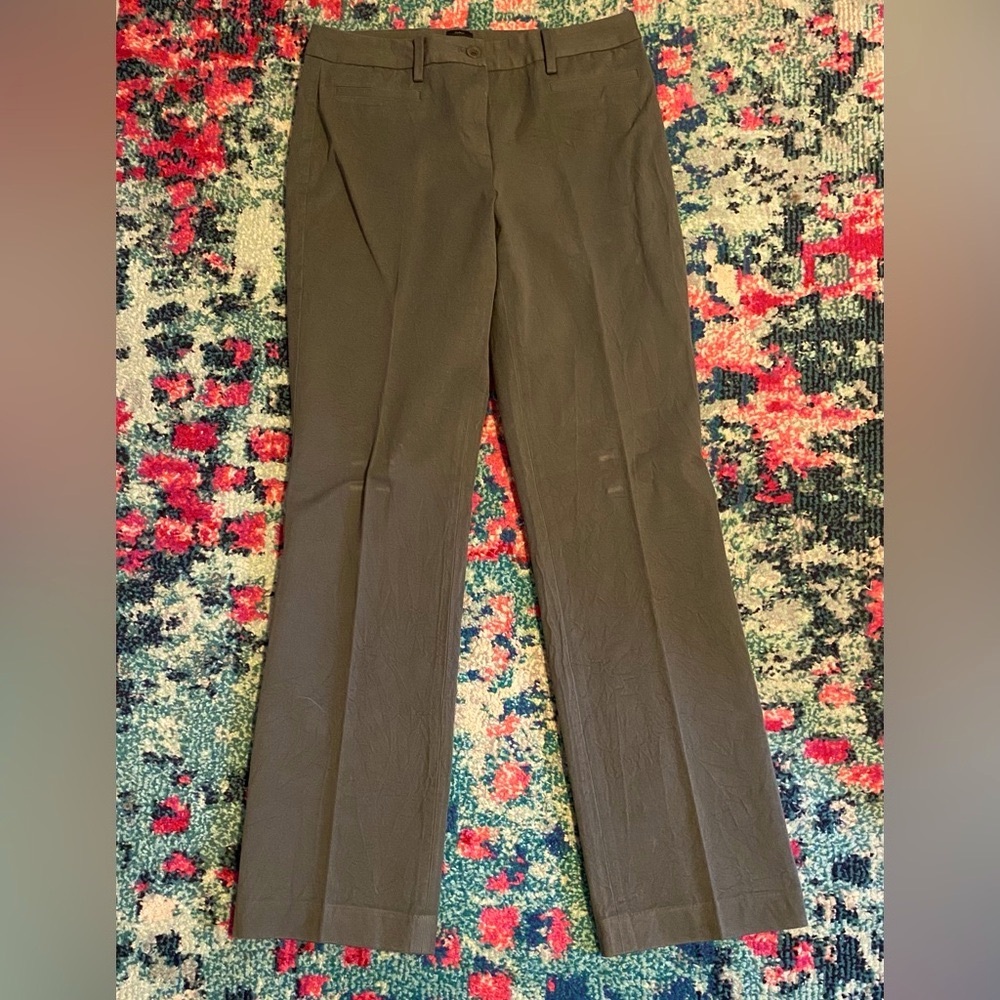 Talbots Olive Green Straight Leg Pants - Picture 2 of 9